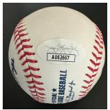 Brandon Marsh Signed OMLB Manfred Baseball with JSA COA