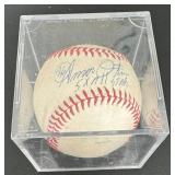 Amos Otis Signed Baseball with MLB COA - Inscribed 5x All-Star