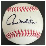 Paul Molitor Signed OMLB Selig Rawlings Baseball with JSA COA - Minnesota Twins