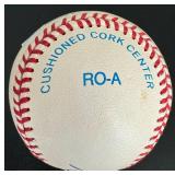 Rick Ferrell Signed Rawlings AL Brown Baseball with JSA COA and Case