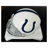 Andrew Luck Signed (very faded) Mini Helmet with COA  - Indianapolis Colts Football