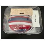 Marv Levy Signed Mini Helmet with COA - Buffalo Bills Football