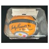 Andy Russell Signed Mini Helmet with COA - Pittsburgh Steelers Football
