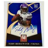 Teddy Bridgewater Auto RC 2014 Donruss Elite #36 Rookie Minnesota Vikings Football Card