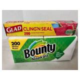 Bounty Napkins and Cling 