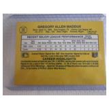 1987 Donruss Greg Maddux Rookie Car...