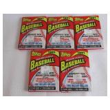 5-1991 Topps Baseball Packs...