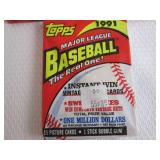 5-1991 Topps Baseball Packs...