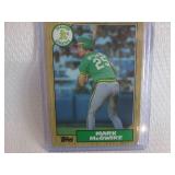 1987 Topps Mark McGwire Card...