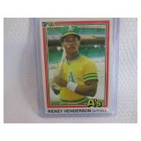 1981 Donruss Rickey Henderson Card...