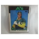 1986 Topps Jose Canseco Rookie Card...