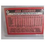 1986 Topps Jose Canseco Rookie Card...