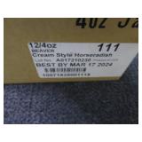 12- 4 oz Beaver Cream Style Horsera...