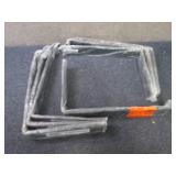 7- 12 in. L-Shaped Black Steel Shel...