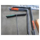 2- 12 in. L-Shaped Black Steel Shel...