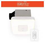Commercial Electric 80 /110 CFM Ceiling Mount Room Side Installation Smart Bathroom Exhaust Fan and Bluetooth Speaker Powered by Hubspace  Customer Returns See Pictures