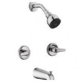 Glacier Bay Aragon Double Handle 1-Spray Tub and Shower Faucet 1.8 GPM in Chrome (Valve Included)   Customer Returns See Pictures