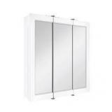 Glacier Bay 24-3/16 in. W x 24 in. H Framed Surface-Mount Tri-View Bathroom Medicine Cabinet with Mirror, White Customer Returns See Pictures