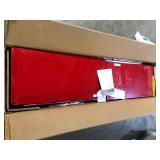 ExclHusky Ready-to-Assemble 24-Gauge Steel Freestanding Garage Cabinet in Red (36.6 in. W x 72 in. H x 18.3 in. D)  Customer Returns See Pictures