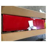 ExclHusky Ready-to-Assemble 24-Gauge Steel Freestanding Garage Cabinet in Red (36.6 in. W x 72 in. H x 18.3 in. D)  Customer Returns See Pictures