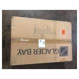 Glacier Bay 33 in. Drop-In 50/50 Double Bowl 20 Gauge Stainless Steel Kitchen Sink with Pull-Out Faucet Customer Returns See Pictures