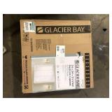 Glacier Bay 24-3/16 in. W x 24 in. H Framed Surface-Mount Tri-View Bathroom Medicine Cabinet with Mirror, White Customer Returns See Pictures