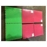 Norsk Multi-Purpose 24 in. x 24 in. Interlocking Multi-Color Foam Flooring Recyclamat (4-Pieces) Customer Returns See Pictures