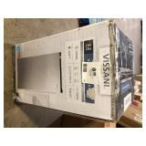 Vissani 3.2 cu. ft. Mini Refrigerator in Stainless Steel  Customer Returns See Pictures