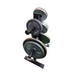 235 Lbs of Standard Weight Plates (weight rack included): Two 45 Lbs, Two 35 Lbs. Two 25 Lbs and Four 5 Lbs