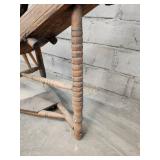 Antique Wooden Spinning Wheel - Vintage Craft Tool