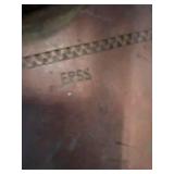 Antique Wooden Spinning Wheel with Floral Design