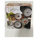 12 Piece Melamine Dinnerware Set