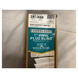 2 Packs of 1" Vinyl Plus Blinds - 28.5 W x 60 L