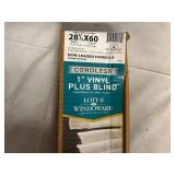 2 Packs of 1" Vinyl Plus Blinds - 28.5 W x 60 L