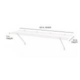 3 Everbilt Fixed Mount Shelf Kits - 48in