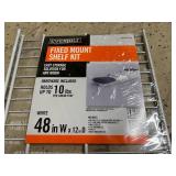 3 Everbilt Fixed Mount Shelf Kits - 48in