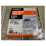 3 Everbilt Fixed Mount Shelf Kits - 48in