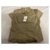 8 Tan Short Sleeve Work Shirts