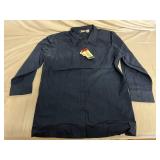 8 Navy Blue Long Sleeve Work Shirts