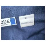 8 Navy Blue Long Sleeve Work Shirts
