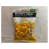 12 Bags of Smart-Snx Crispy Protein Bites - Honey Mustard