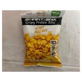 12 Bags of Smart-Snx Crispy Protein Bites - Honey Mustard