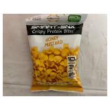 12 Bags of Smart-Snx Crispy Protein Bites - Honey Mustard