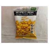 12 Bags of Smart-Snx Crispy Protein Bites - Honey Mustard