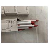 8 x 12 Packs Ballpoint Retractable Pens - Red
