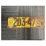 1939 Minn License Plate