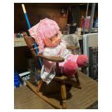 Dolls  Kids Rocking Chair   and toy Shopping Cart