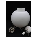 HUGE / HARD TO FIND RETRO PENDULUM FROSTED LIGHT / GLOBE