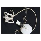 HUGE / HARD TO FIND RETRO PENDULUM FROSTED LIGHT / GLOBE