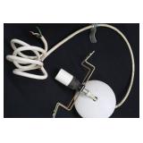 HUGE / HARD TO FIND RETRO PENDULUM FROSTED LIGHT / GLOBE